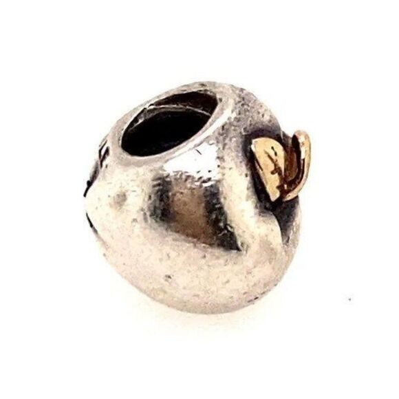 Pandora Two-Tone Apple Charm - Picture 1 of 6